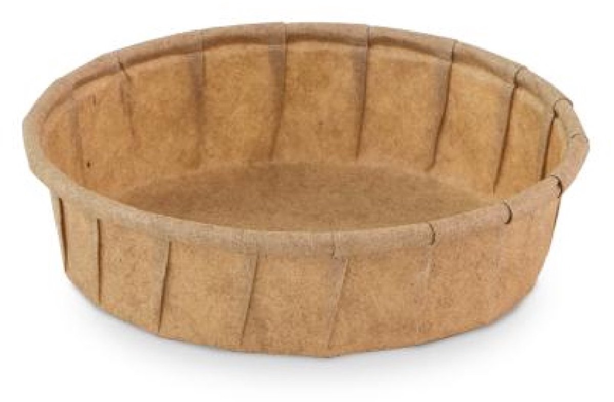 Sausbakje papier (FSC®) rond laag bruin ø 6,0 cm / 30 ml | Inhoud: 200 stuks